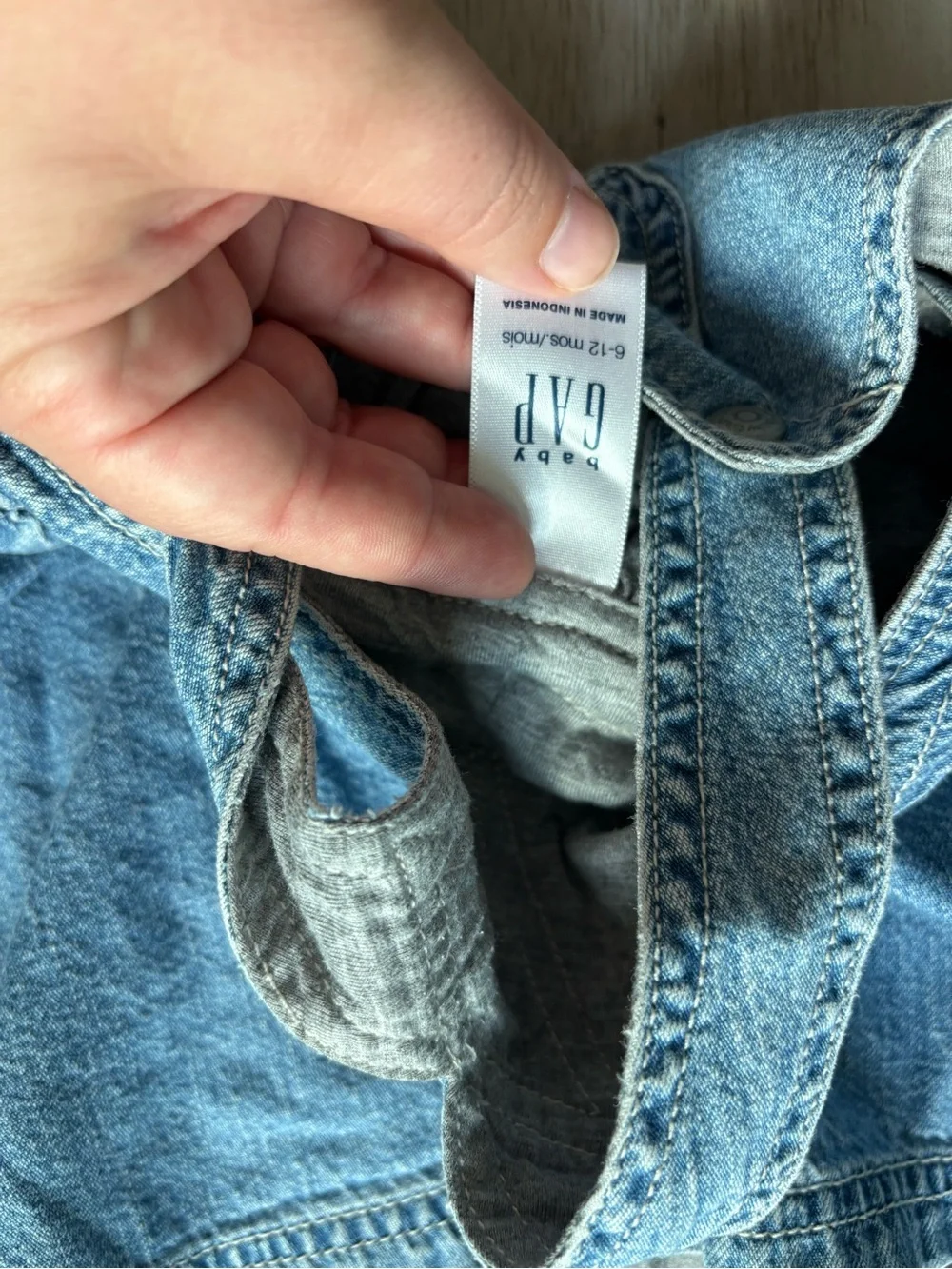 Vintage Y2k Baby Gap Denim Overall Dress 6-12 months
